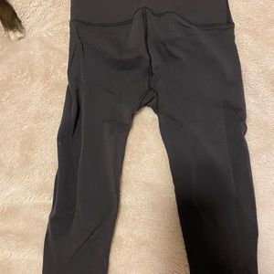 Lululemon cropped leggings with vented pattern